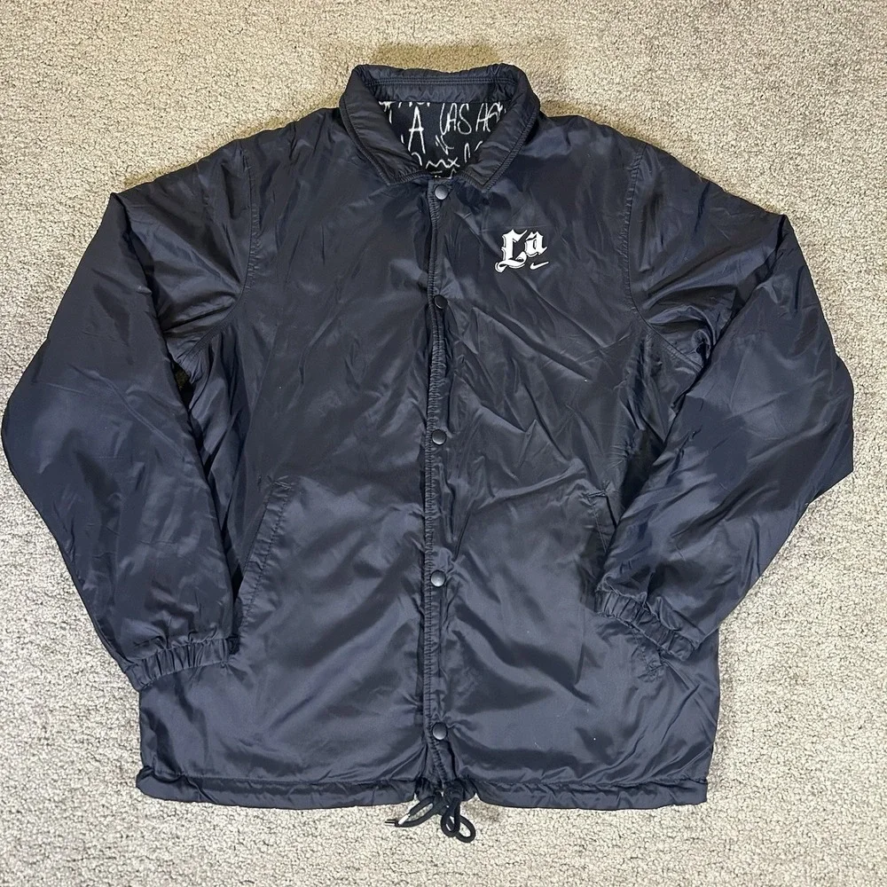 Nike Jacket Mens S Reversible Club America Los Angeles Black Bomber DC2173-010‎